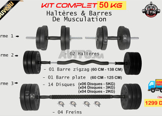 Pack 50 KG De Musculation - Neuf -