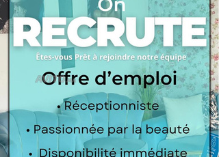 Réceptionniste pour Centre esthétique medicale