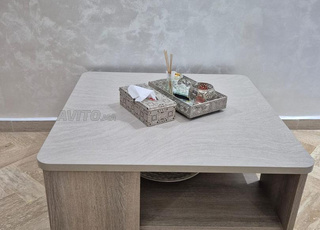 une table basse et un meuble tv