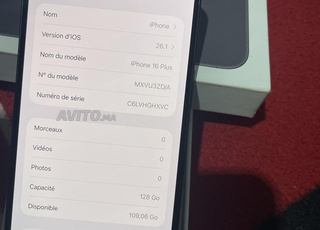 Iphone 16 plus 128 black