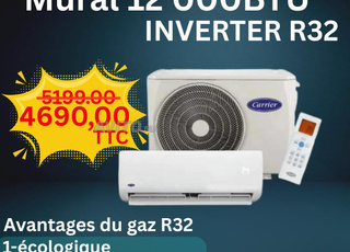 carrier 12000BTU inverter R32