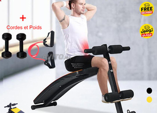 Banc De Musculation Abdominal - Cordes Et Poids
