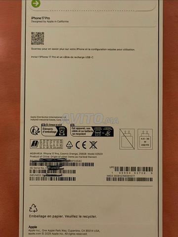 IPHONE 17 PRO 256 GO ORANGE NEUF - 2