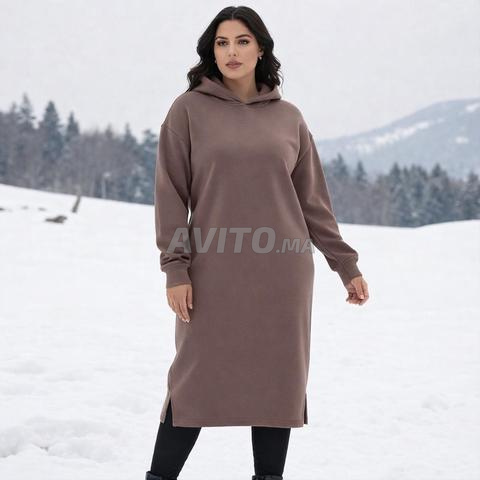 🔥 هودي طويلة شتوية دافئة تناسب جميع الإطلالات 🔥