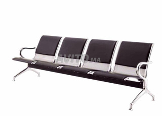 Banquette en inox revêtement en cuir 2\3\4\5 place