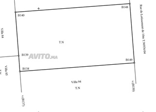 Terrain pour villa R plus 1 avec sous sol Mkech