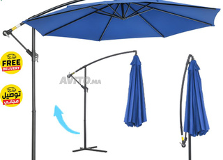 Parasol Simple Déporté Rabattable Diamètre 3M