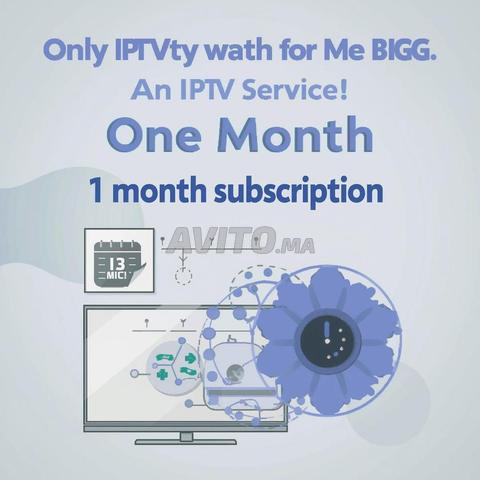 شاهد التلفزيون بلا حدود بفضل IPTV شهر واحد