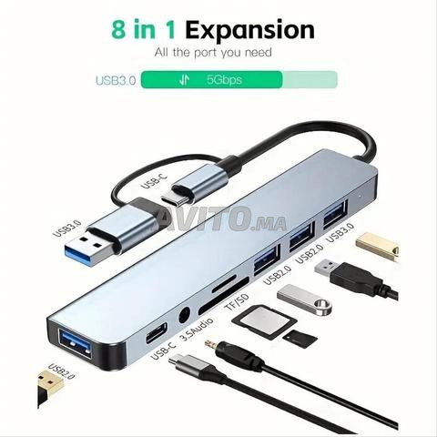 محول 8 في 2 USB C Hub Multi-Port USB Type C