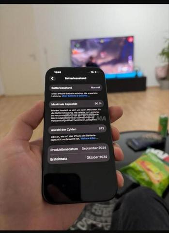 iPhone 16 - 256 جيجابايت - أسود - بطارية 90 بالمائة