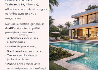 A vendre villa a Taghazout Bay Tamda