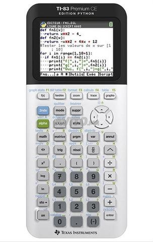 آلة حاسبة تكساس إنسترومنتس TI-83 PYTHON فرنسا