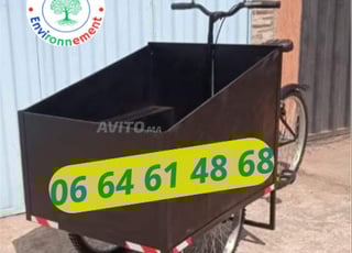 Vélo Électrique Cargo Noir HG