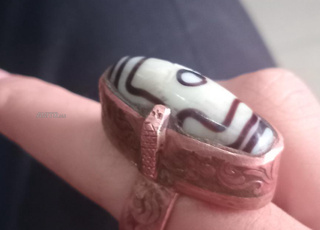 خاتم 💍 نحاس حجر تبتي