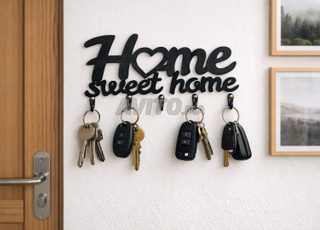 حامل مفاتيح خشبي