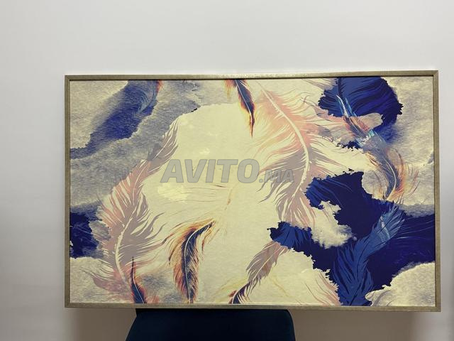 لوحة خشبية مع طباعة على قماش