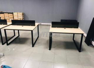 bureau multipostes/en bois et semi métallique
