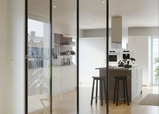 حاجز زجاجي داخلي حسب الطلب