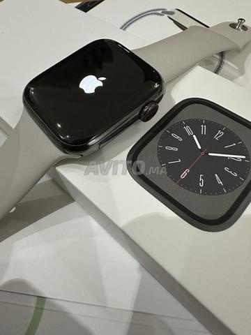 ساعة Apple Watch Series 8 stainless steel سوداء 45 مم