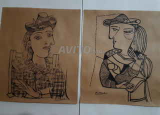 تحفة فنية فريدة أنتيك للبيع بدون إطار