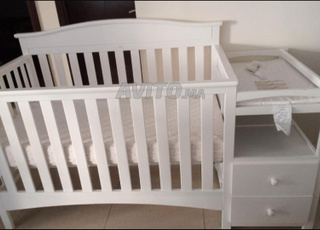 كونا بيبي بيضاء / سرير أطفال سرير الاطفال ابيض