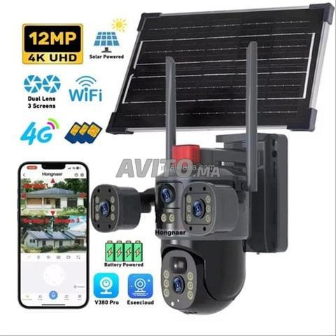 Caméra 4G Solaire extérieure 12 MP - Triple Lens