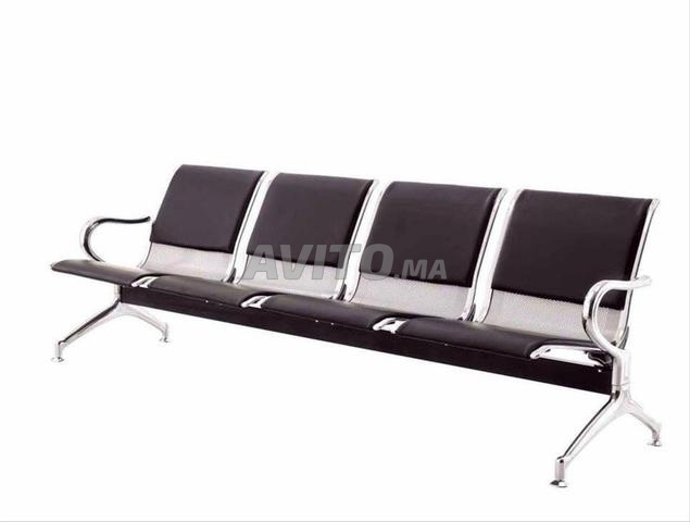 مقعد من الفولاذ المقاوم للصدأ بكسوة جلدية 2\3\4\5 مقاعد