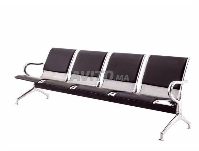 Banquette en inox revêtement en cuir 2\3\4\5 place