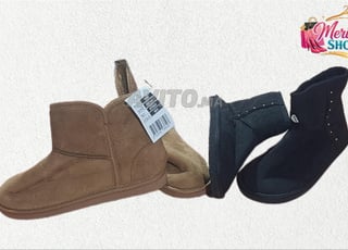 Chaussures d'hiver pour femmes - Noir 37 et Marron 38