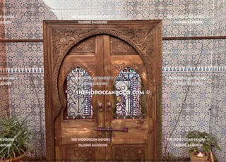 🔥 Porte Royale - Bois Massif & Sculpture Main🚪