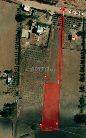 بيع أرض على بعد 6 كلم من بن سليمان