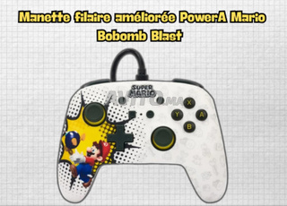 Manette filaire améliorée PowerA Mario Bob-omb