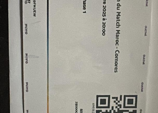 Billet stormy VIP à vendre