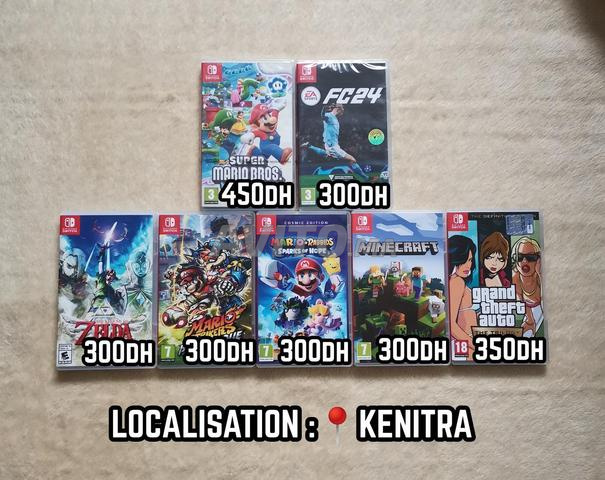 Jeux pour nintendo switch 1 & 2 prix sur l'image