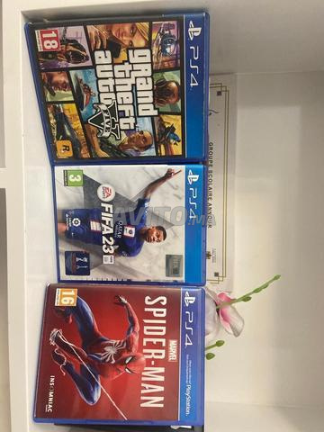 3 أقراص مدمجة لألعاب PS4 FIFA 23 و GTA 5 و Spider-Man