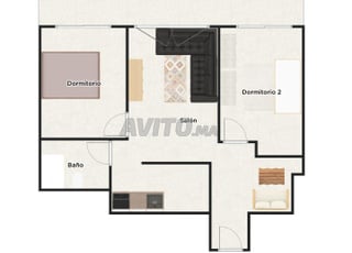 شقة للإيجار 70 متر مربع في القنيطرة