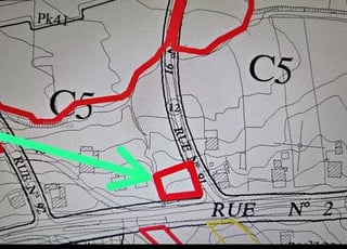 Terrain 550 m2 R5 route 30 gzenaya 2face