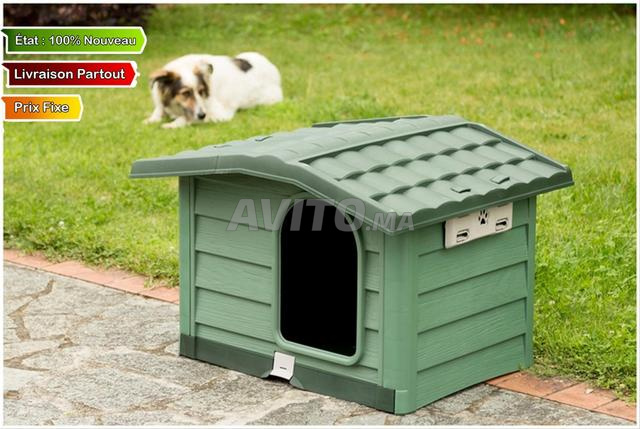 مكان مخصص للكلاب كبير أخضر 110 × 94 × 77 سم