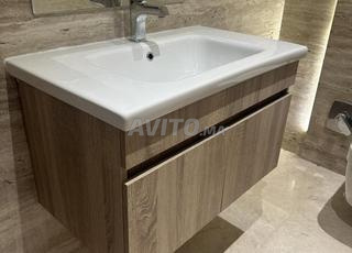 خزانة حمام خشب