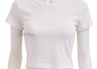 T-shirt femme blanc Pull&Bear – très bon état