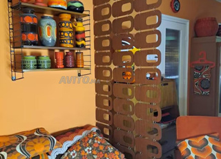 Séparation Salon En Bois À Suspendre - Mid-Century