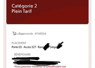  2 Tickets match Maroc - Mali / CAT 2 Cote a cote