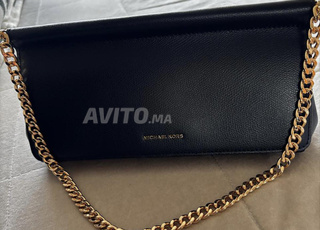 Michael Kors Sac en cuir grainé noir