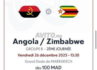Billet match Angola / Zimbabwe🚨🚨
