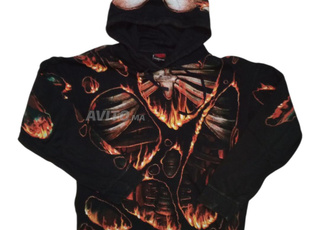 y2k flames hoodie size m