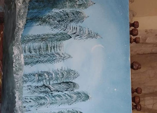 Tableau peint à la main