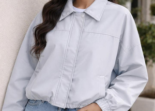 Veste chaude oversize couleur beige