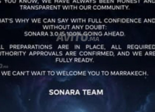 2 تذكرة سونارا مهرجان مراكش