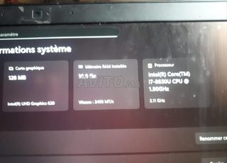 Pc Portable Dell Latitude 7390 i7 8e 16go