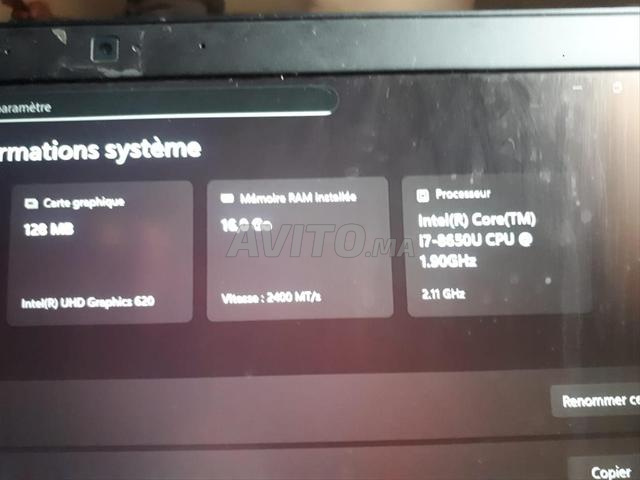Pc Portable Dell Latitude 7390 i7 8e 16go